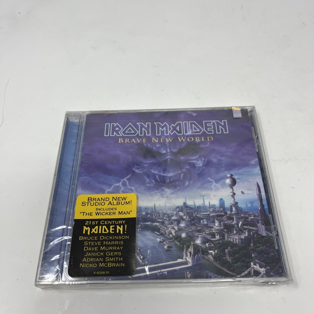 IRON MAIDEN - BRAVE NEW WORLD- RARE - BRAND NEW CD - W/ Hype Sticker